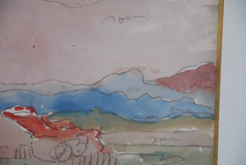 Disegno ad acquerello di Louis Valtat