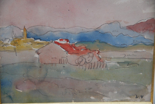 Disegno ad acquerello di Louis Valtat