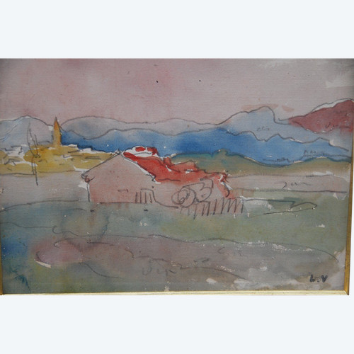Disegno ad acquerello di Louis Valtat