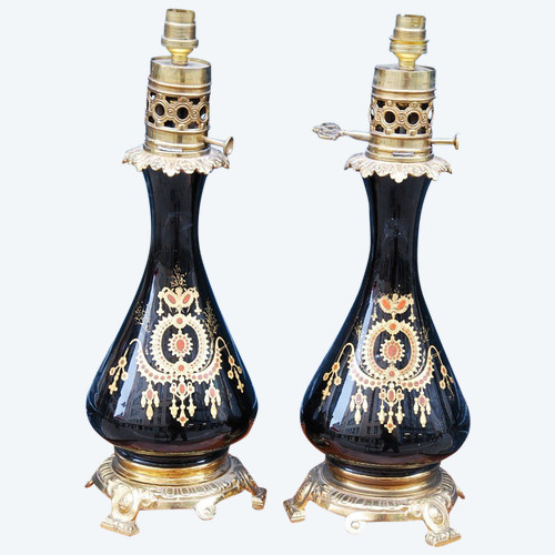 Pair Of Napoleon III Period Lamps