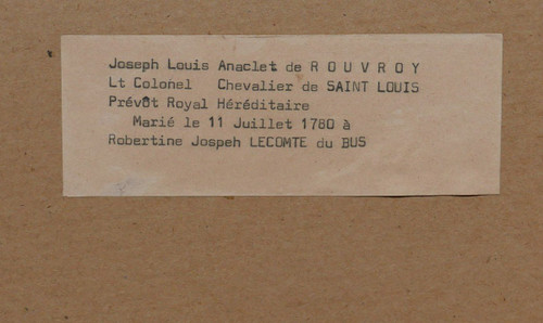 Ritratti di Joseph Louis Anaclet de Rouvroy e di sua moglie Robertine Joseph Lecomte du Bus
