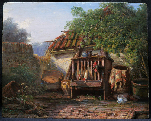 Gerhardus MEIJER, Aia con galline