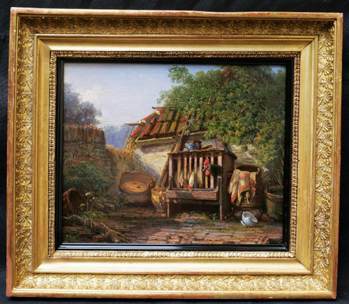 Gerhardus MEIJER, Aia con galline