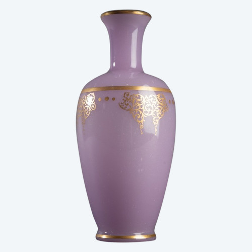 Small Opaline Vase, Baccarat, 19th Century