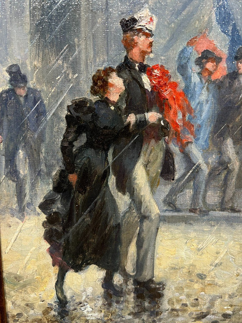 Französische Schule Vom Anfang Des 20. Jahrhunderts - Die Wehrpflichtigen, 1913 - Entourage von Abel Truchet