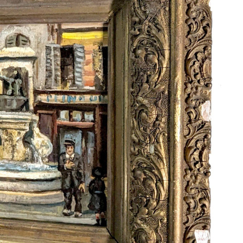 "oil On Canvas By Marcel Leprin Fontaine De Village Definitely One Of The Fountains Of The Basket