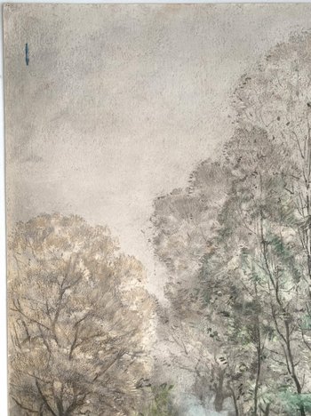 Marie-Joseph Clavel dit IWILL (1850-1923) - Pair of drawings 1890 - Landscape