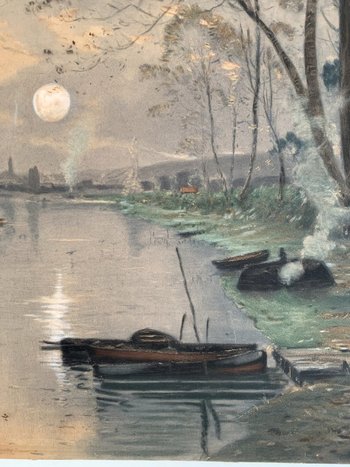 Marie-Joseph Clavel dit IWILL (1850-1923) - Pair of drawings 1890 - Landscape
