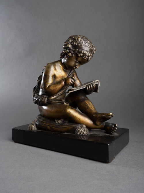 Bronzo raffigurante l'allegoria della geometria, XIX secolo