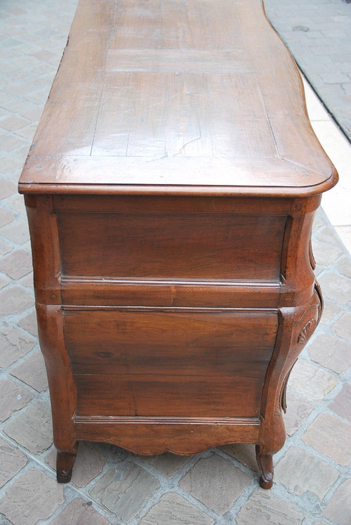 Comò Bordolese In Noce Settecento