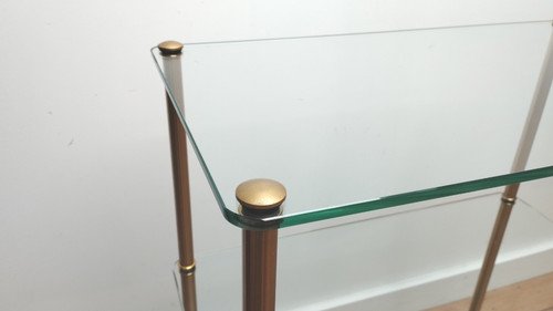 Console d'appoint de style Hollywood Regency circa 1970