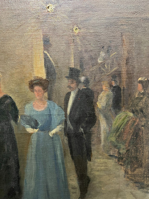 Georges Emile Carette (1854-1933) - l'Entracte à l'Opéra, Circa 1900