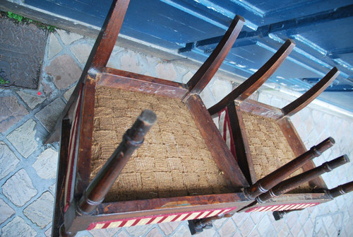 Pair Of Directory Armchairs, Consulate Stamped From Achard