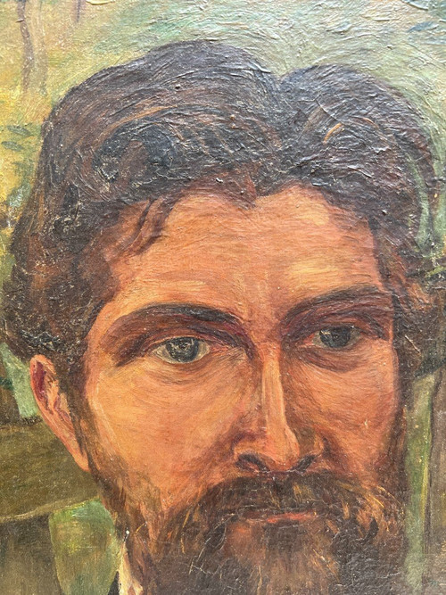 Late 19th Century French School - Portrait of a Man - The Philosopher La Fresnay