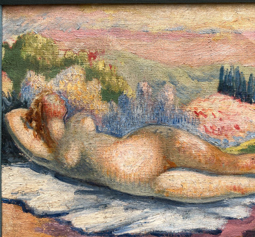 Scuola francese del primo Novecento - Nudo cubista