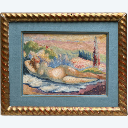 Scuola francese del primo Novecento - Nudo cubista
