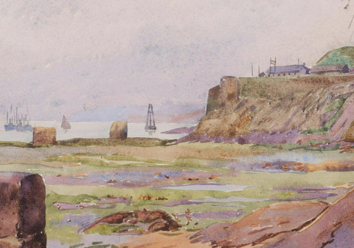 André Alfred DEBERGUE, Blick auf die Rade de Brest