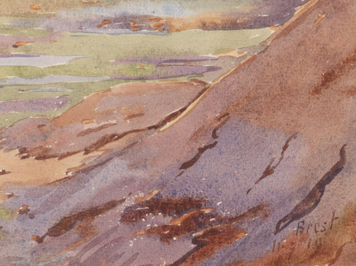 André Alfred DEBERGUE, Blick auf die Rade de Brest
