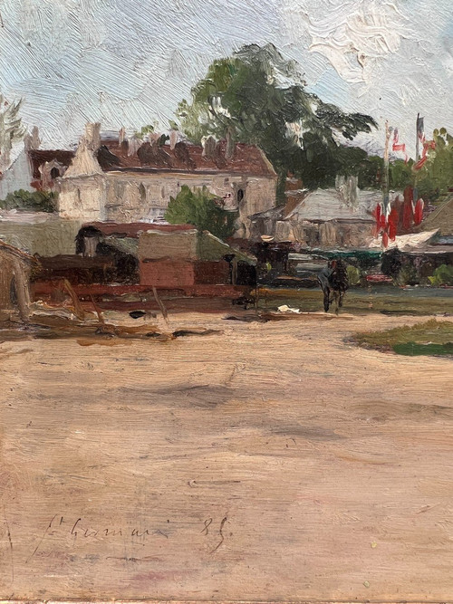 Scuola impressionista francese - Fiera del divertimento a Saint Germain En Laye, 1885