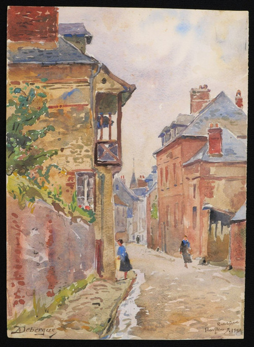 André Alfred DEBERGUE, Rue de la Bavole à Honfleur