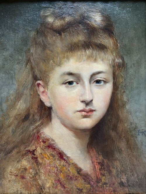 Henri Régnault (1843-1871) - Porträt eines jungen Mädchens