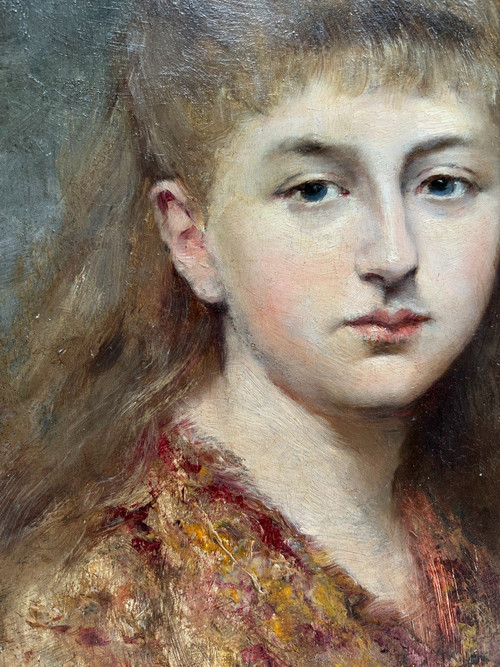 Henri Régnault (1843-1871) - Porträt eines jungen Mädchens