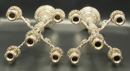 STERLING SILVER CANDELABRAS