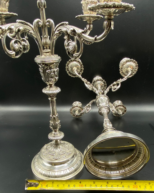 STERLING SILVER CANDELABRAS