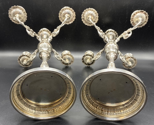 STERLING SILVER CANDELABRAS