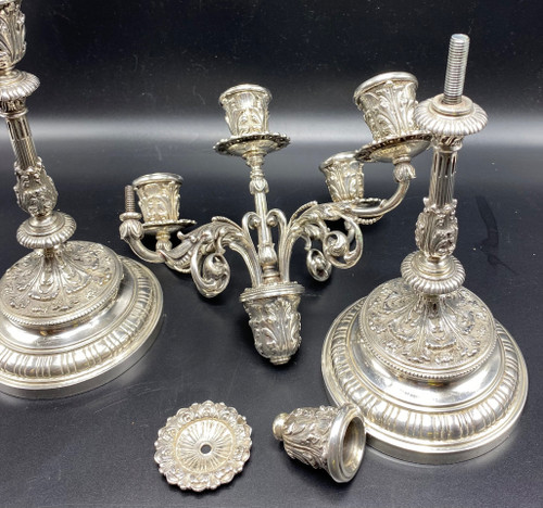 STERLING SILVER CANDELABRAS