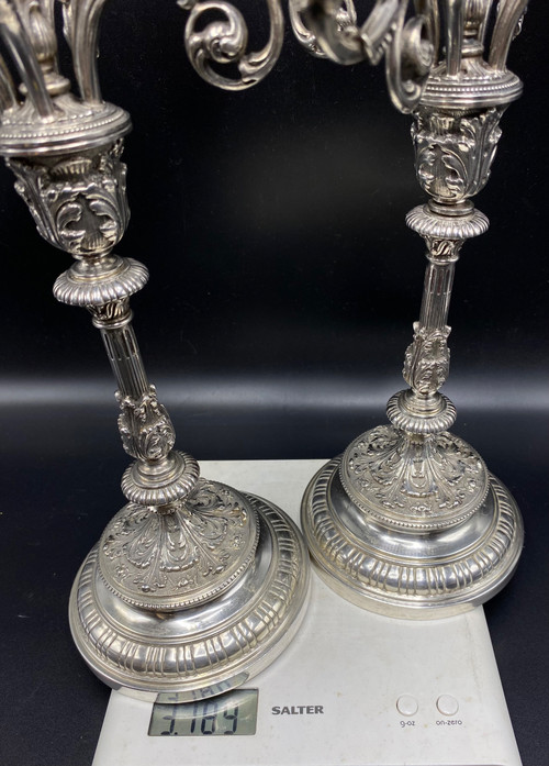 STERLING SILVER CANDELABRAS