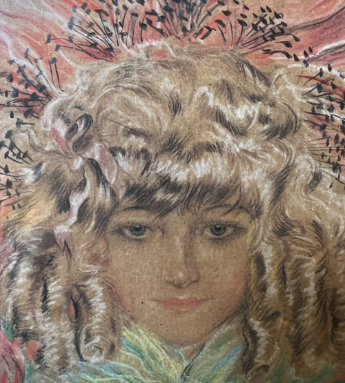 Abel Faivre (1867-1945) - Flower Woman, Circa 1900
