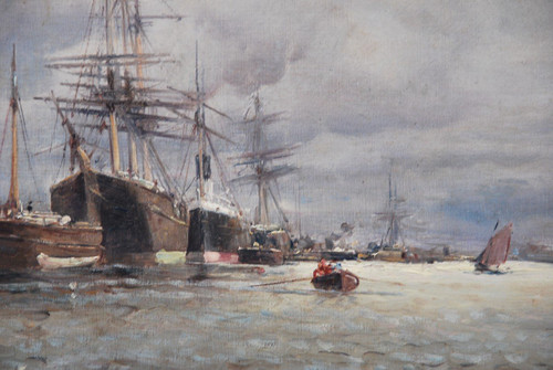 Vue De Rouen, Huile Signée De Letellier