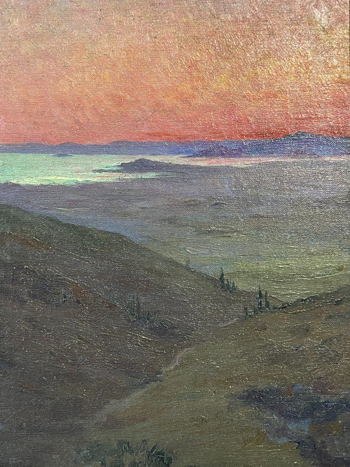 André Brouillet (1857–1914) – Athen, die Akropolis in der Abenddämmerung, 1903