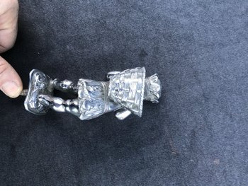 Automaskottchen aus vernickelter Bronze signiert Cardeilhac Paris