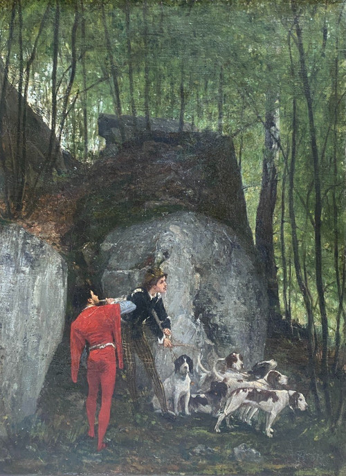 Hermann Von Kaulbach (1846-1909) - The Valet Of Dogs And The Horn Bell - Vènery