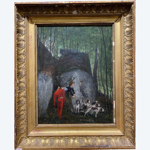Hermann Von Kaulbach (1846-1909) - The Valet Of Dogs And The Horn Bell - Vènery