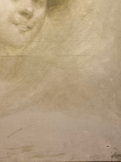 Ecole Symboliste Vers 1900 - Portrait De Femme
