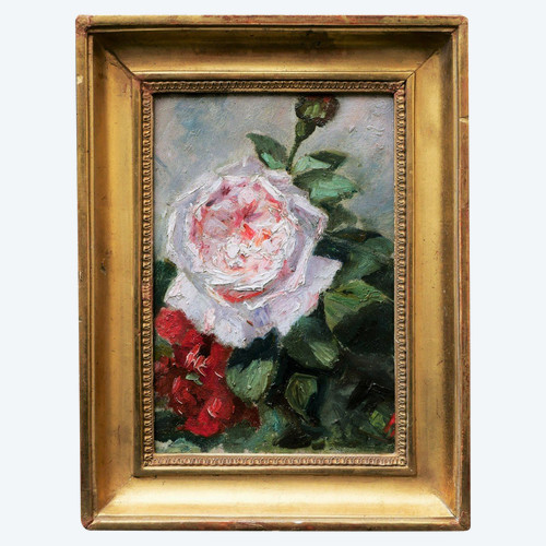 Scuola impressionista francese, fine del XIX secolo, Studio di una rosa