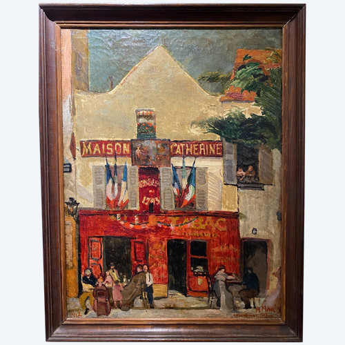 Anselmo Bucci (1887-1955) - Montmartre, Mother Catherine, Place Du Tertre, 1912