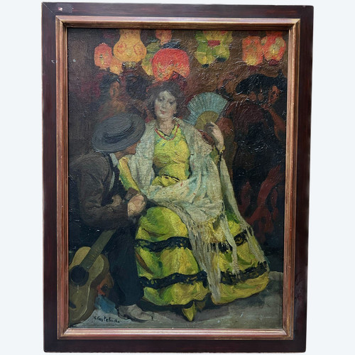 Claudio Castelucho (1870-1927) - En écoutant La Musique, Circa 1905