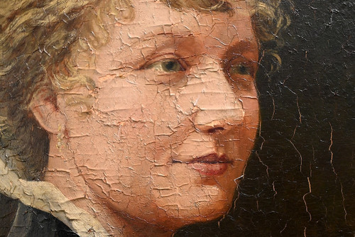 Important Tableau à l’Huile, Ecole du XIXe – Milieu XIXe