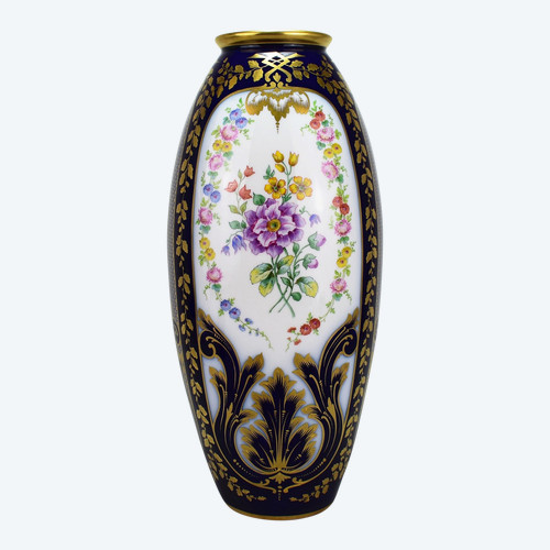 Large Limoges Porcelain Vase