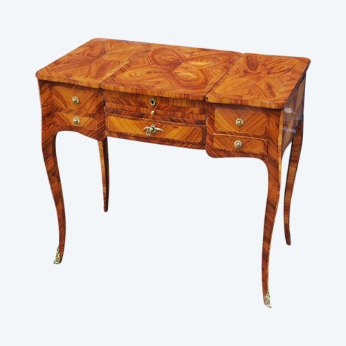 Frisiertisch aus Furnier, Louis XV, 18. Jahrhundert
