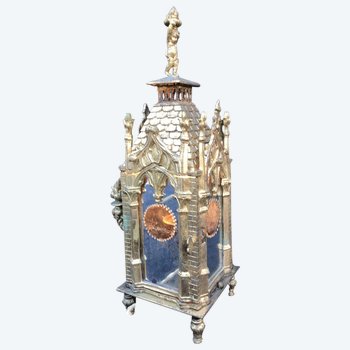 Laterne Gothic Tischlampe XIX England