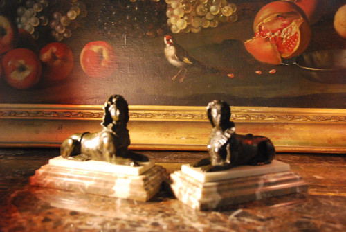 Pair Of Sphinges Paperweight Regency Period Early Eighteenth