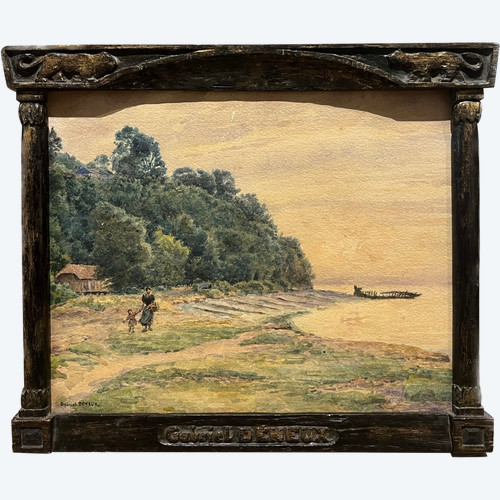 Gabriel Deneux (1856-1943) - La Côte De Grace, Honfleur, um 1900