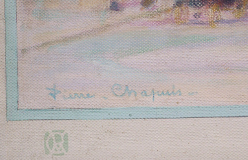 Pierre CHAPUIS, Vue animée en bas de de l'Avenue des Champs-Élysées