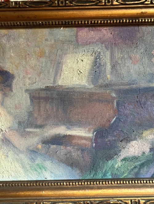 René Léon Marie Devillario (1874-1942) - The Pianist, Circa 1900