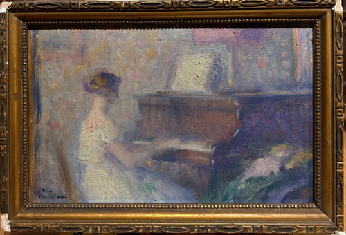 René Léon Marie Devillario (1874-1942) - The Pianist, Circa 1900